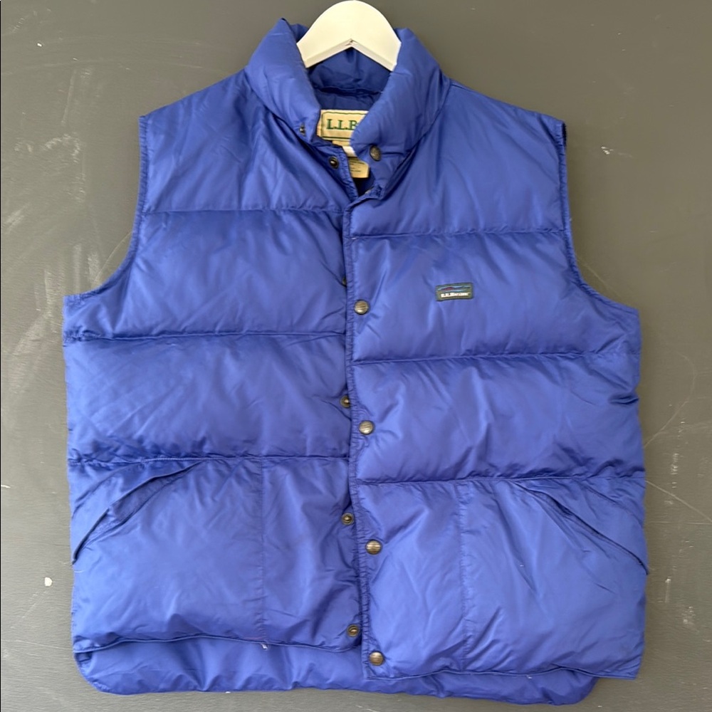 LlBean Blue Puffer Vest